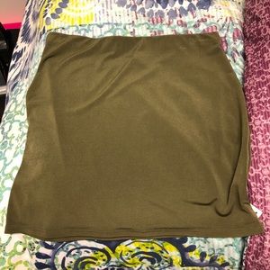 Army green pencil skirt. Never been worn!
